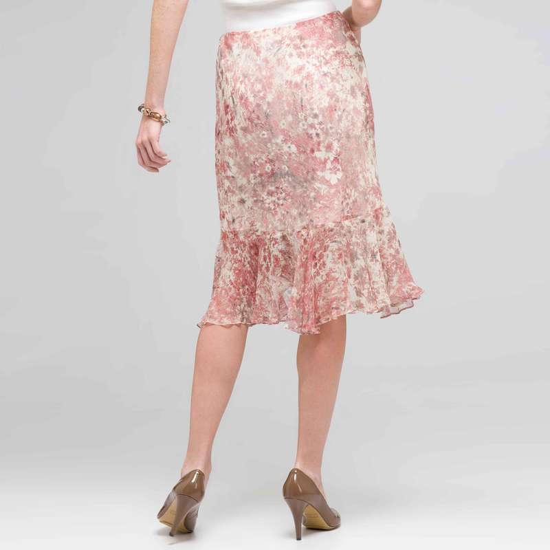 Long Ruffle Skirt, Multi, large image number 1