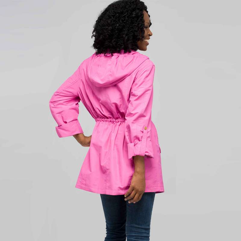 Roll Sleeve Anorak Jacket, raspberry pink, large image number 1